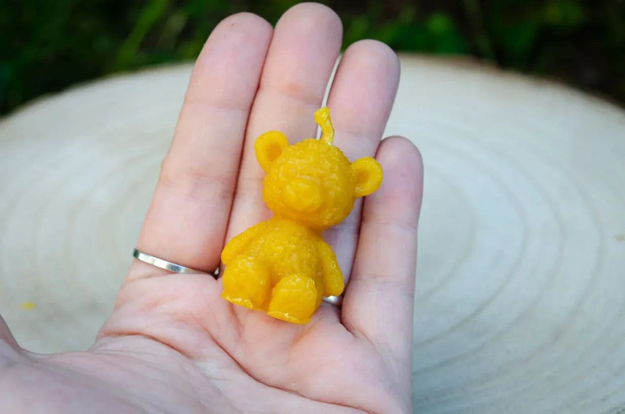 Bičių vaško žvakė "Meškiukas" - Melora