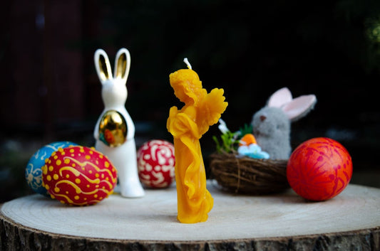 Bičių vaško žvakė "Ramybės Angelas"