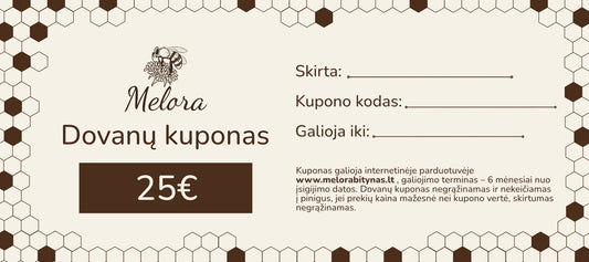 Melora Dovanų Kuponas ( Fizinis ) - Melora
