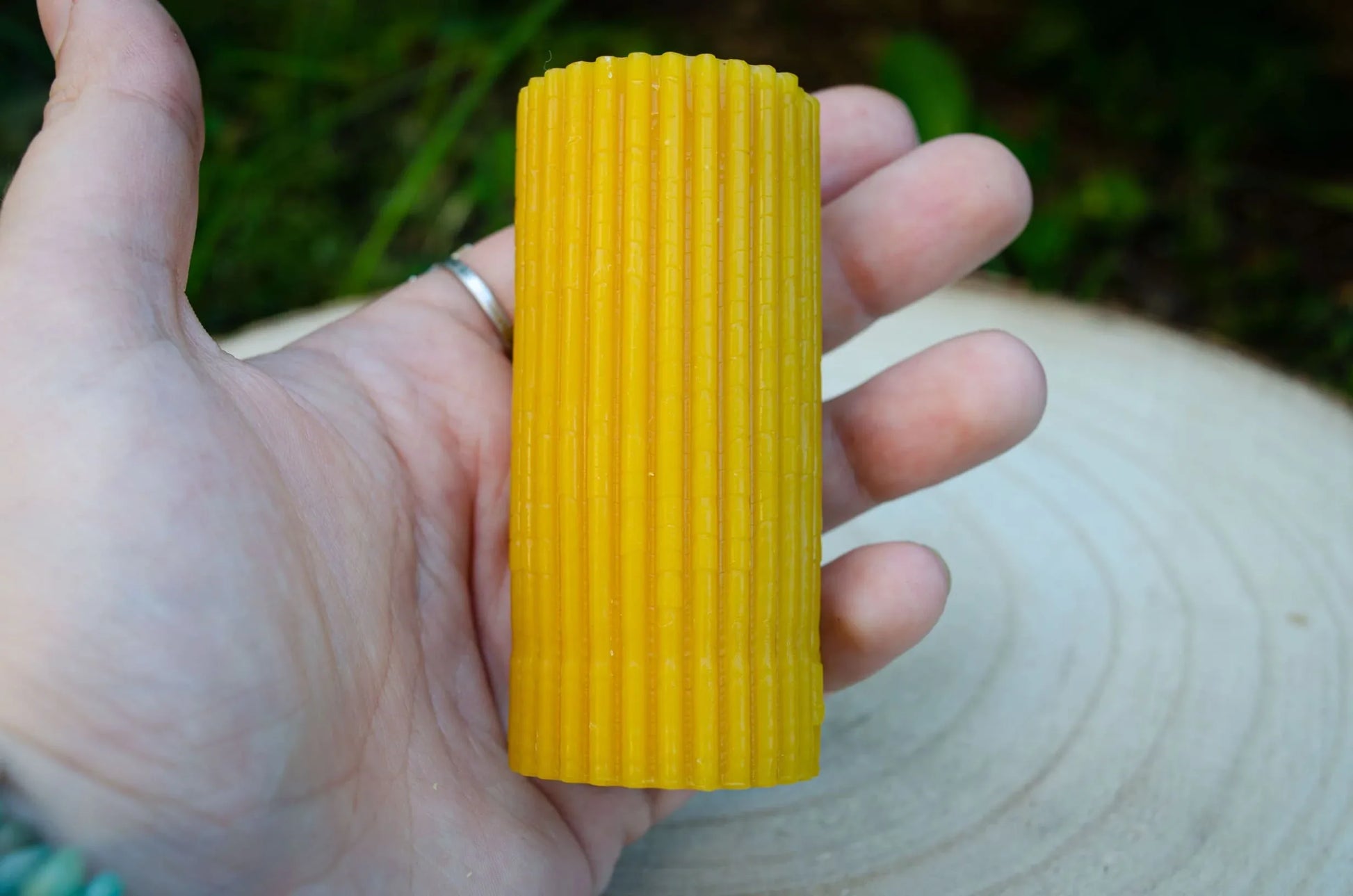 Bičių vaško žvakė "Cilindrėlis" - Melora