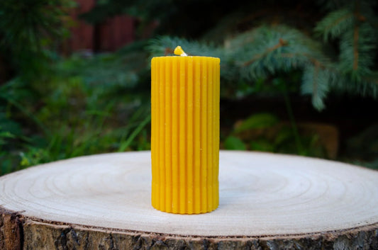 Bičių vaško žvakė "Cilindrėlis" - Melora