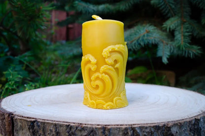 Bičių vaško žvakė "Delfinai" - Melora