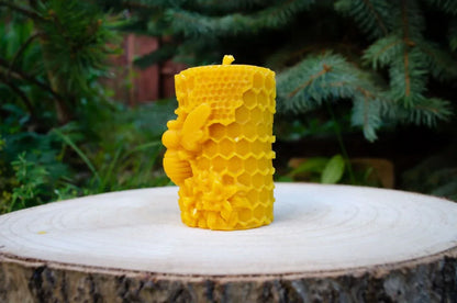 Bičių vaško žvakė "Didelė Bitė" - Melora