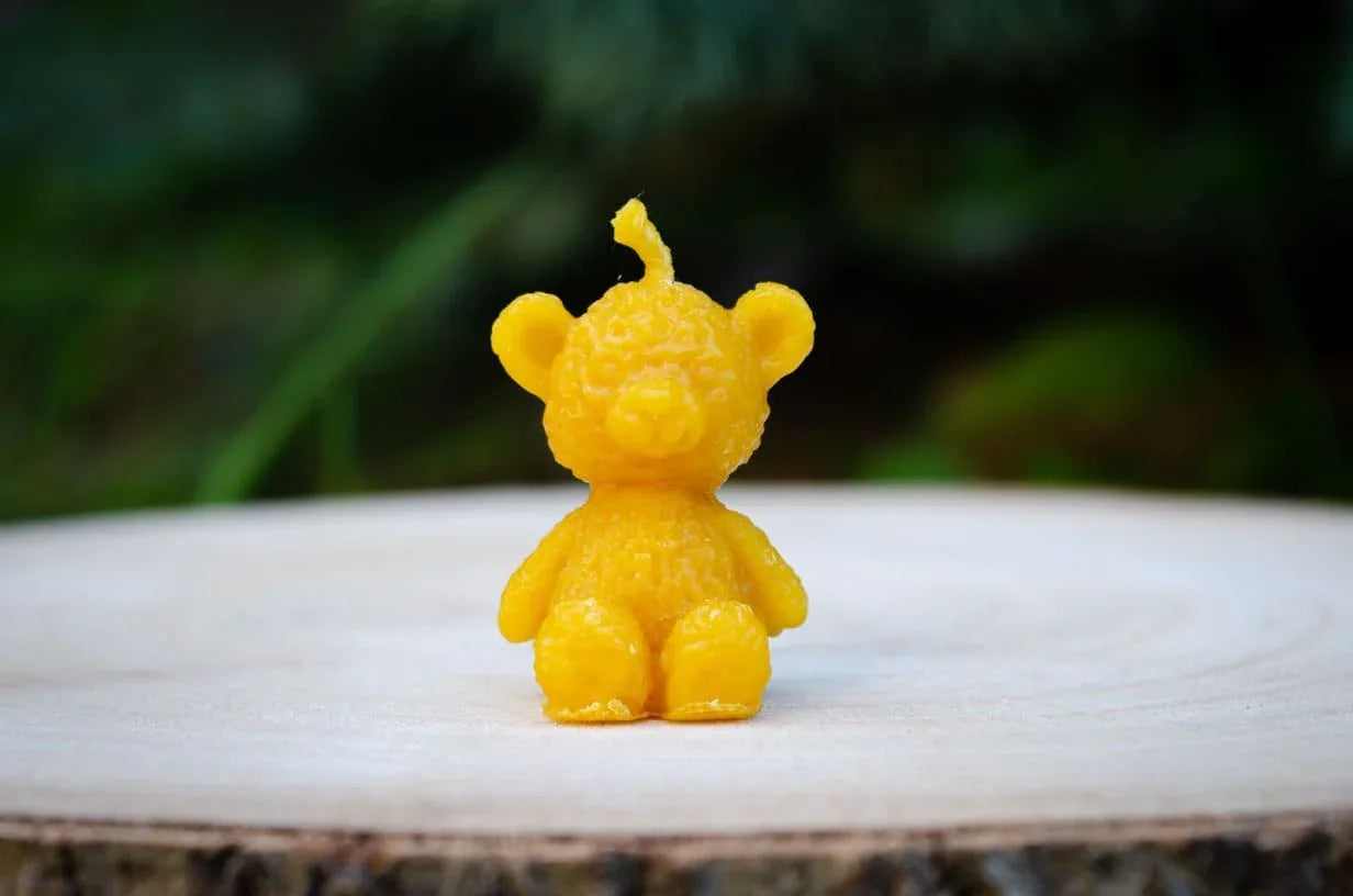 Bičių vaško žvakė "Meškiukas" - Melora