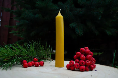 Bičių vaško pailga žvakė - Melora